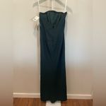 Thread‎ Strapless Scoop Back Maxi Dress With Front Slit Size M Green Size M Photo 6