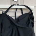 NWT Swimsuits For All Womens Tank Tankini Top Black Halter Twisted Plus 20 Size 20W Photo 4