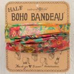 Natural Life Half Boho Bandeau Headband - Pink Patchwork - #400 Photo 0