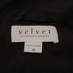 Velvet Graham & Spencer Womens Size XS Black Sleeveless Surplice Front Top Shirt Photo 4