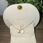 A New Day  Silver 'M' Pendant Necklace Photo 0