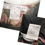 WD•NY WD NY 3X Sheer Romantic Floral Flutter Sleeve Top Photo 7