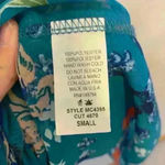 Blue floral CY Fashion sz S boho festival concert lightweight summer flowy Photo 2