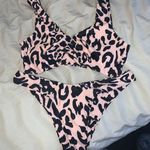 Cheetah Print Swim Suit Multi Size M Photo 0