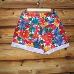 Vtg 90's High Rise Multi Shorts Red Size 10 Photo 4