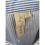 Allison Joy  Cold Shoulder Shirt Blouse Top Spring Striped Women XS EUC! Photo 2