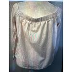 Free People  Hello Beautiful Off Shoulder Linen Knit Top Tie Front S NEW Nautical Photo 3