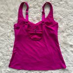 Athleta Swimsuit Top Bondi Bra Cup Tankini Fuchsia 32B/C Photo 4