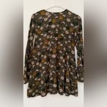 Green floral long sleeve blouse with bell sleeves Orange Photo 4