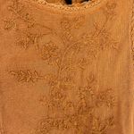 ZARA  Women's Terracotta Embroidered Dress‎ Small Photo 3