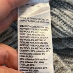 White House | Black Market  size small embroidered v-neck sweater with puff sleeves Photo 13