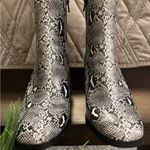 Madden Girl Snakeskin Block Heel Ankle Boots Size 7 1/2 Photo 2