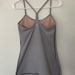 Lululemon  Power Y Tank *Luon Tonka Stripe Heathered Slate White Photo 2