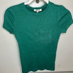 Madewell  NWT Garment-Dyed Ribbed Crewneck
Pocket Tee size XS Photo 4