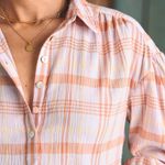 Faherty  Organic Cotton‎ Ollie Blouse - Size M - Aroma Plaid - NWT Photo 2