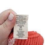 Free People La Brea Sweater V-Neck Ribbed Cuffed Sleeve Coral Orange Size Large Photo 13