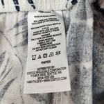 Nautica  Blue & White Tropical Leaf Print Linen Blend Shorts Women’s Size Medium Photo 8