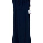 Dessy Collection Diamond Cutout Back Trumpet Gown with Front Slit 3029 Size 4 Photo 2