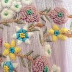 Free People up and away embroidered floral blouse size small Photo 9