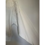 American Eagle NEW  Womens Crochet Embroidered White Floral Pullover Sweater sz L Photo 10