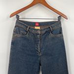 Vintage Y2k Olsen Flared Jeans Embroidered Applique High Rise Rigid Denim 27/ 6 Blue Photo 5