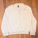 Emery Rose White Quarter Zip Size M Photo 0