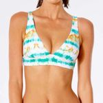 Rip Curl NWT  Summer Palm Revo Halter Bikini Top in Light Aqua Size Large Photo 2