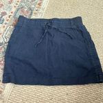 Athleta  skirt navy blue linen size 12 Photo 0