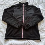 Mountain Fog Womens Size Medium Fleece Jacket Black Pink Zip Pockets Winter Fall Photo 0