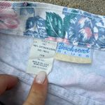 VTG 90s Backroads Blues PLUS SIZE blue pink floral high waist mom denim shorts Photo 1