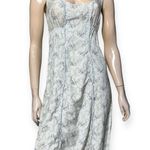 Mimo Women’s Size S Light Blue Floral Print Cotton Voile Sleeveless Tank Dress Photo 1