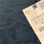 ZARA  Long Sleeve Boat Neck Top Size Small NWT Dark Blue Minimalist Soft Stretch Photo 4