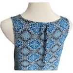 Pink Rose Womens  Paisley Persian Patchwork Sleeveless Flowy Top - Sz L Photo 2