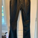 7 For All Mankind  Black Faux Leather Uhr Skinny Boot Tailorless Photo 5