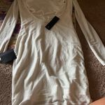 NWT Lulus Gift of Love White and Silver Backless Long Sleeve Mini Dress L Size L Photo 10