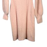 Vtg Kathy Paschalides Knit Wit Angora Knit Sweater Dress Peter Pan Collar Pink Size M Photo 2