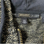 Miss Me Gold and black full zip hoodie. Black crystal embellishments, size XS Photo 2