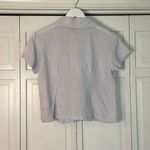 The Eagles Eye 100% linen Lavender short sleeve button down small Purple Photo 3