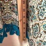 C Brand Women Size Small BOHO Blue Open Front Beach Kimono New‎ Photo 4