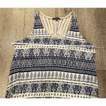 Luxology  12 Sleeveless Shift Dress Navy and Cream Photo 2