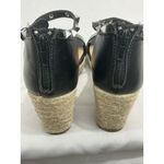 Spirit Womans  Romy Size 8 M Black Strappy Studs Open Toe Espadrille Sandals Photo 4