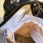 Lululemon power Y tank black / white patched pattern build in bra yoga top Sz 4 Photo 3