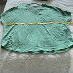 Summer10 Women's S Boxy Oversized Pocket Tee Sage Green Dolman Sleeve V Photo 5