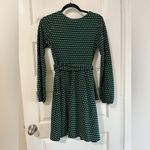 Anthropologie Maeve Dark Green Patterned Long Sleeve Belted Dress Sz XS Photo 5
