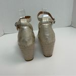 Gentle Souls Kenneth Cole Sandals Charli Wedge X-Band Espadrille Metallic Gold Photo 4