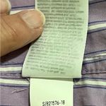 Gap  Purple White Blue Striped Shirt Sz L Photo 6