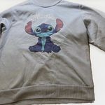 Disney  Stitch Ohana Sweatshirt Women’s Sz M Blue Sweater Crew Long Sleeve Photo 0