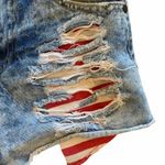 Refuge Shorts Americana Denim Jean Cutoffs Womens 0 Distressed XS Photo 8