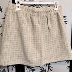 Women Tweed Plaid Buttoned Miniskirt Short Front Pockets Size 3XL Photo 1