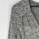 Lucky Brand Cloud Jersey Soft Heather Gray Long Sleeve V-Neck Wrap Dress Size M Photo 2